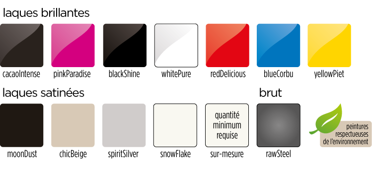 nuancier de couleurs Quad